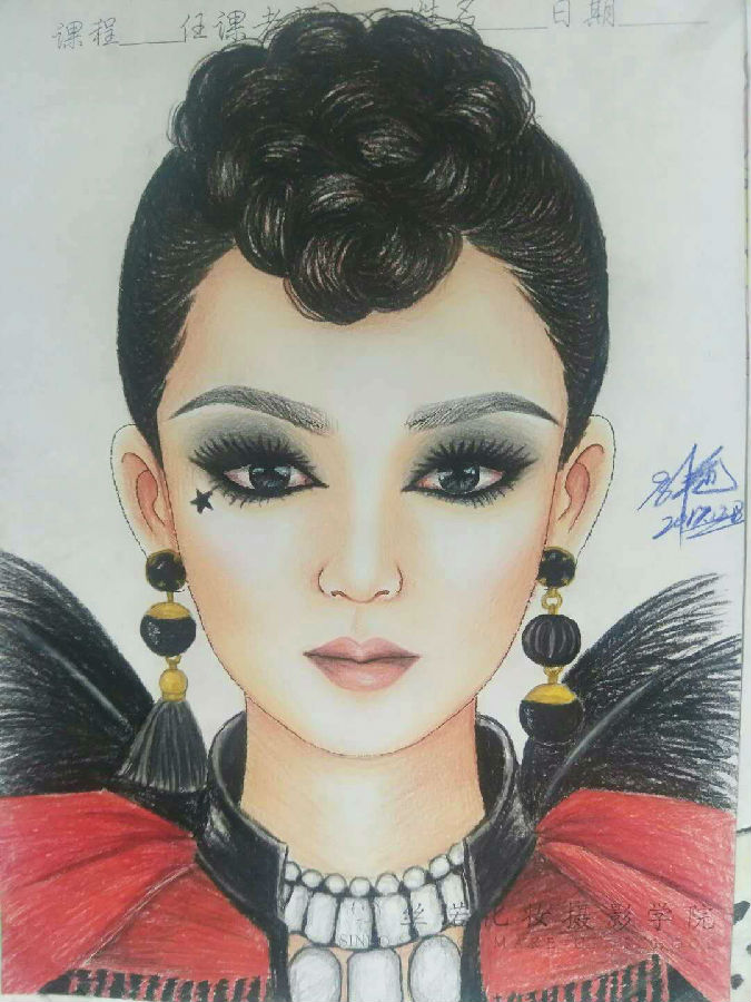 丝诺化妆摄影学校 学生作品——美人图
